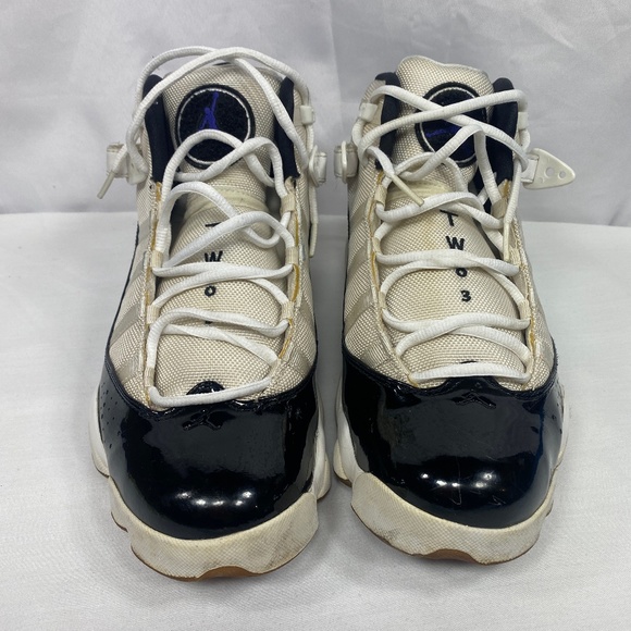 2008 NIKE Air Jordan 6 Rings VI OG Box Concord White Black 322992-151 Patent 10 - Picture 4 of 12